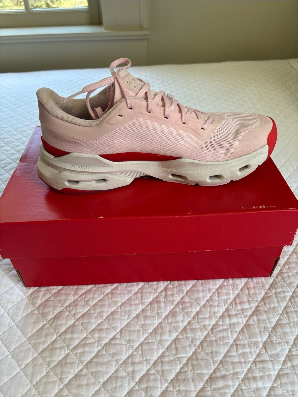 On Running Cloud Pulse 2 peony/frost sneaker womens size 11